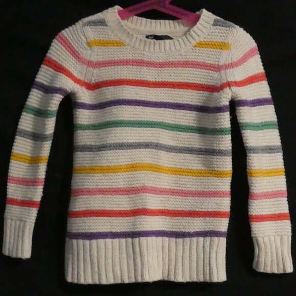 GAP KIDS | xs - extra small (4-5) | Colorful Striped Knit Sweater - Picture 1 of 16